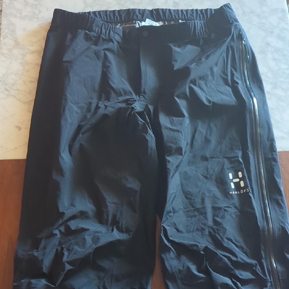 Haglöfs Black Outdoor Pants with Zipper